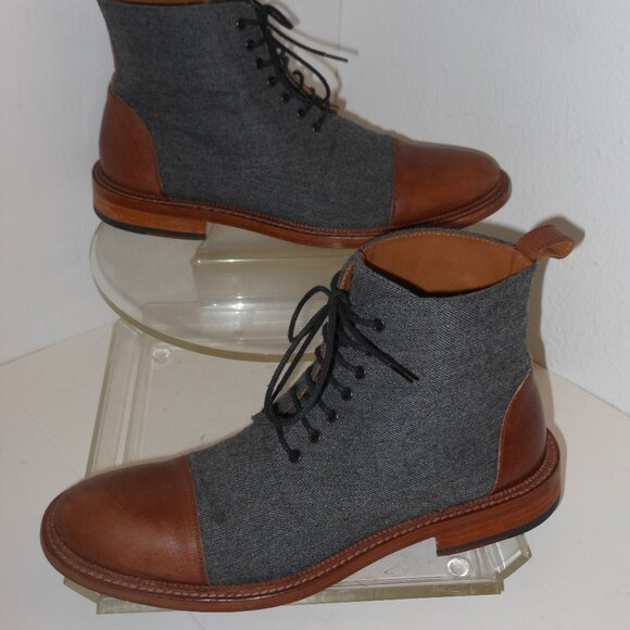 TAFT Jack Boot Handcrafted Leather and Wool Men's Dress Boot Size 9 Medium - Picture 2 of 7